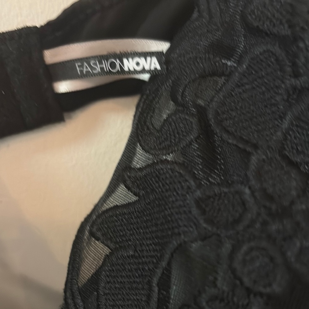Black Lace Bodysuit - Picture 3 of 6